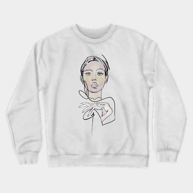 Self Portrait Crewneck Sweatshirt by poeticart